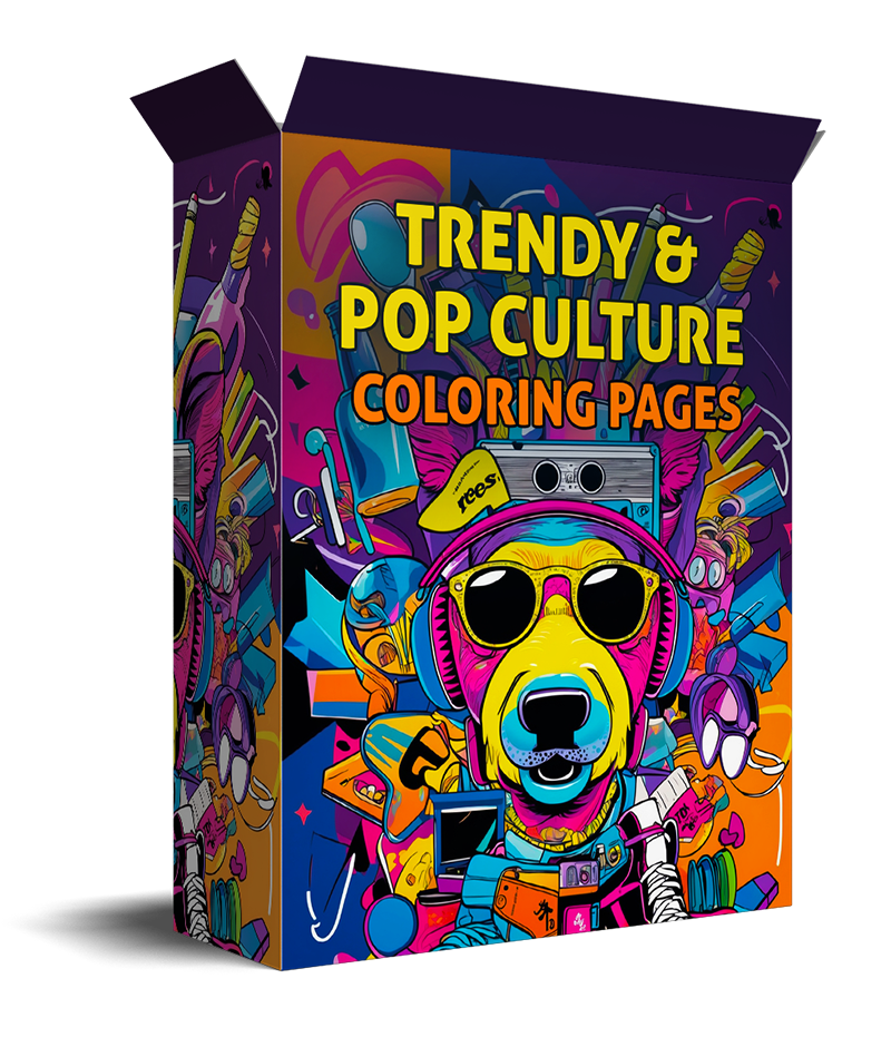 Pop Culture Coloring Pages trendy designs coloring book