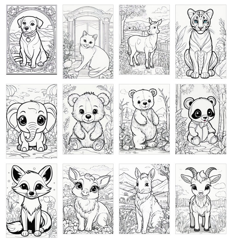 animal coloring pages