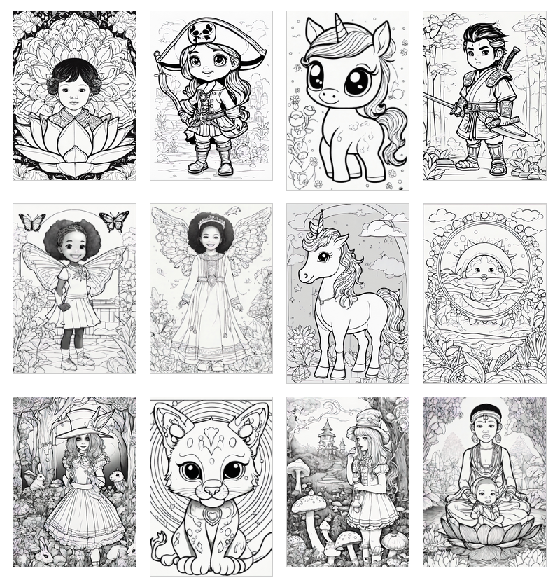 fantasy coloring pages