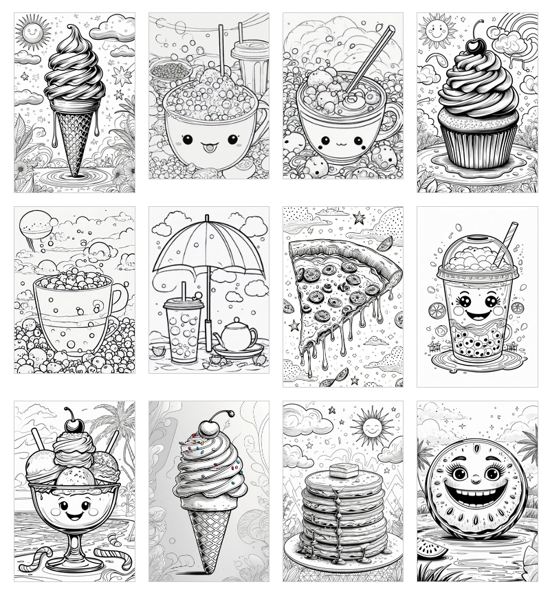 Food Coloring Pages food coloring pages