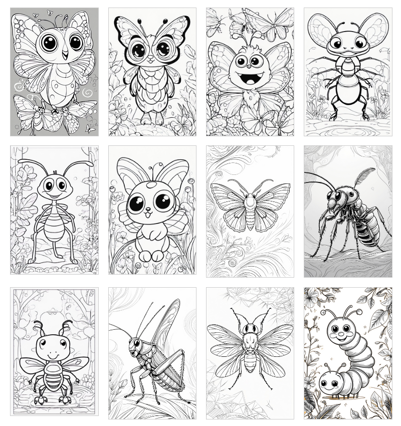 insect coloring pages