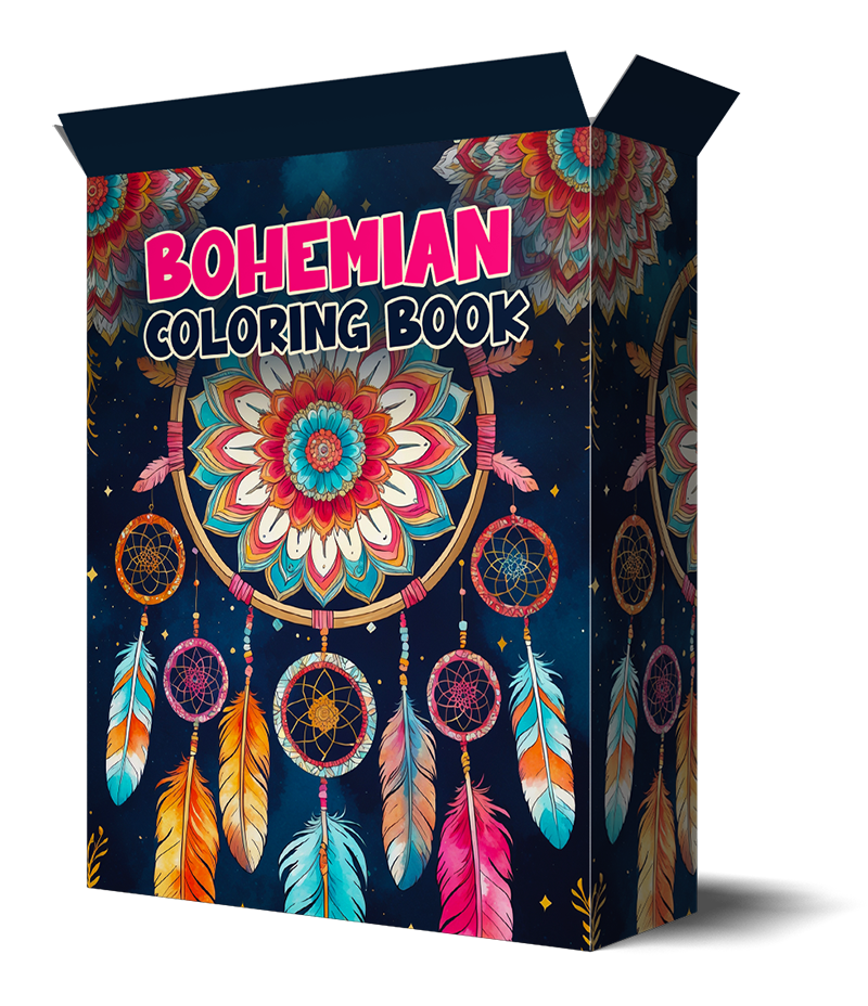Boho Coloring Pages intricate bohemian designs