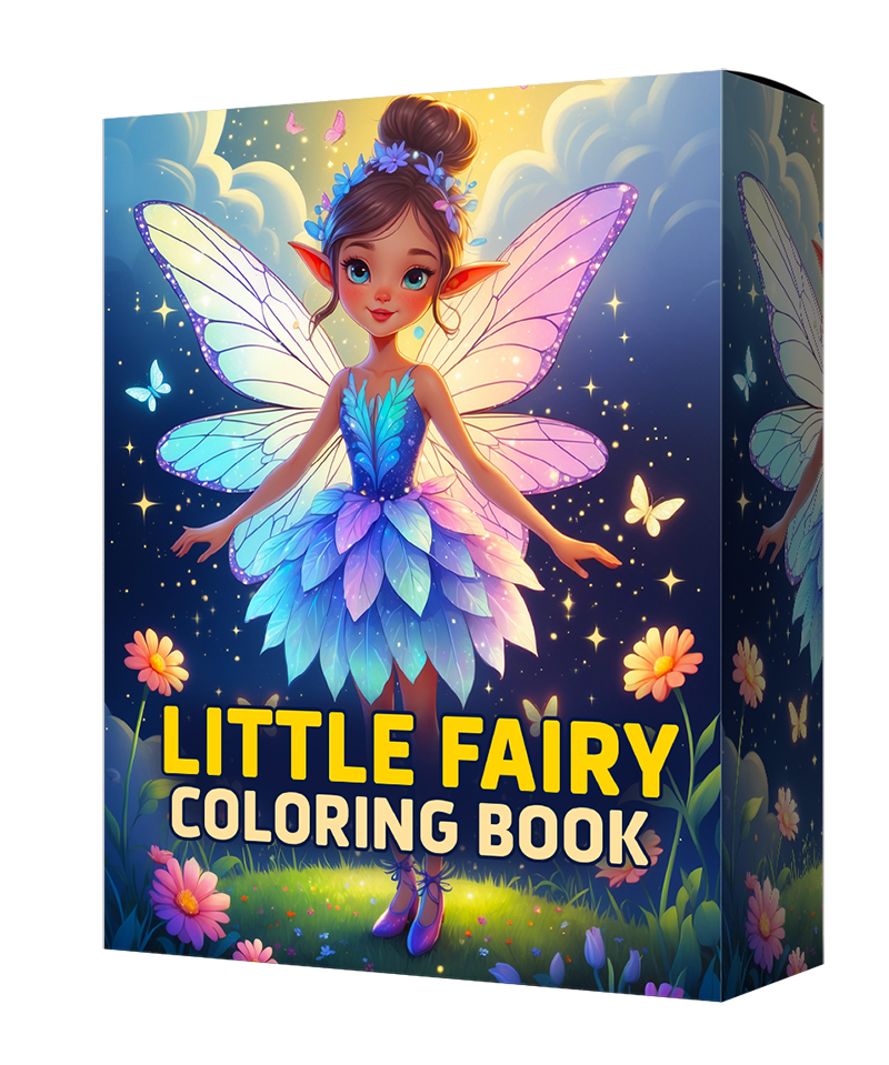 kids fairy tale coloring book