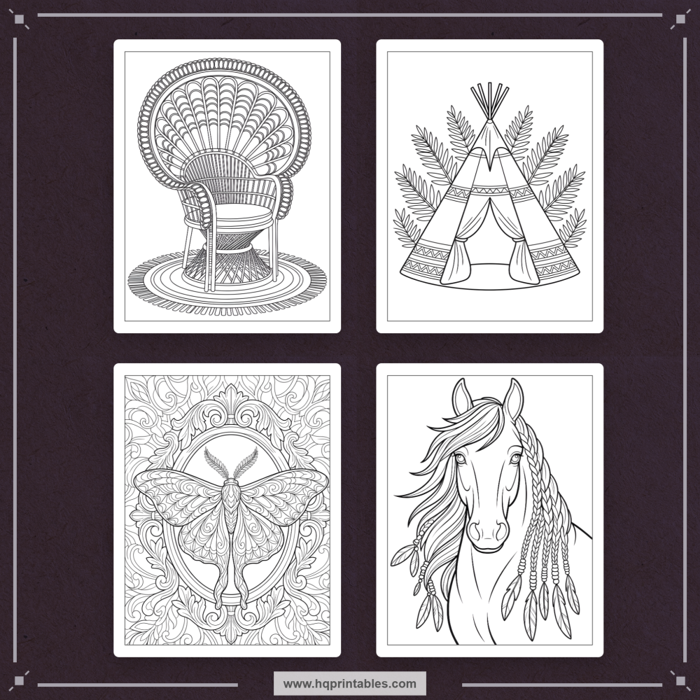 intricate bohemian designs