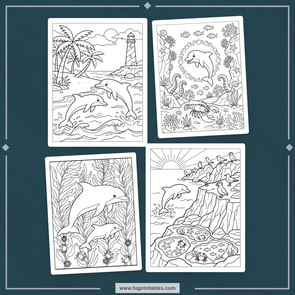 kids ocean coloring book