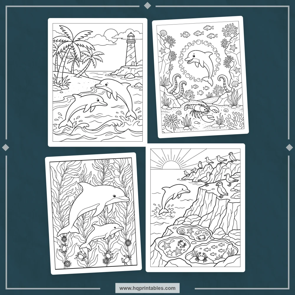 kids ocean coloring book