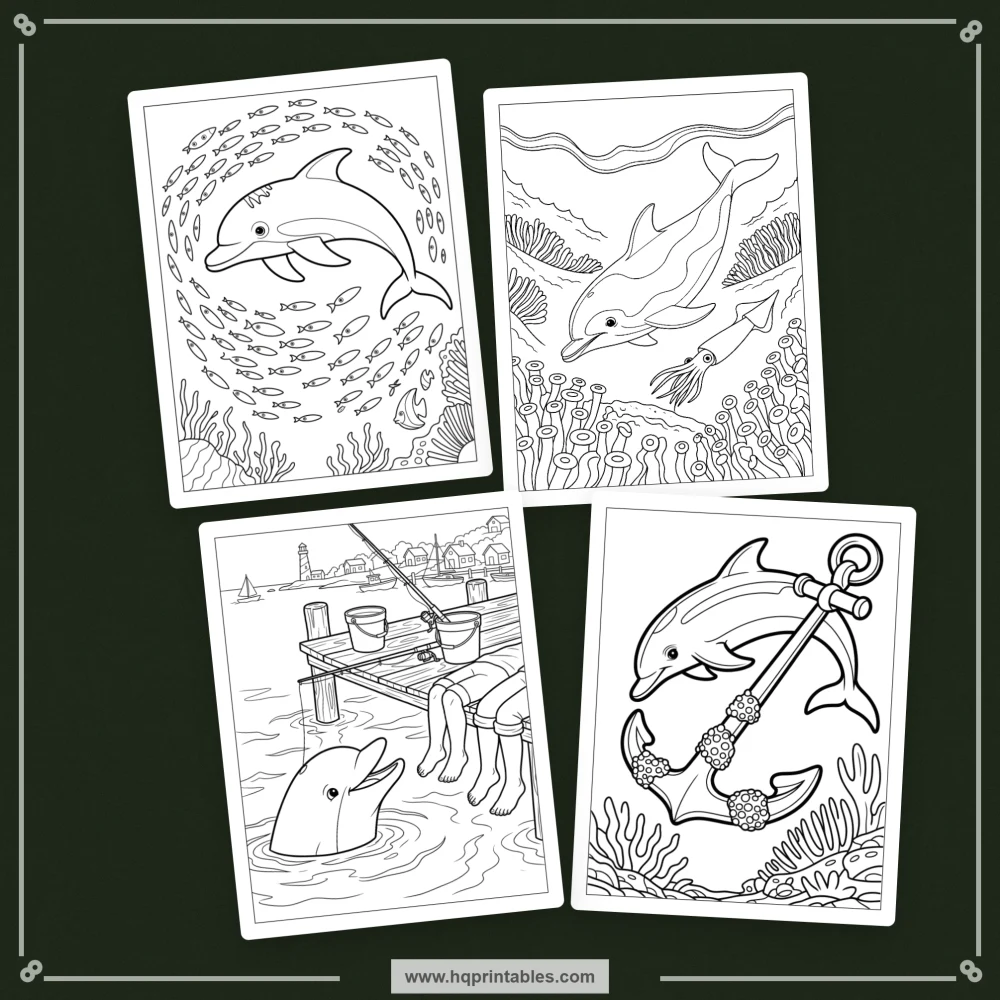 kids ocean coloring book