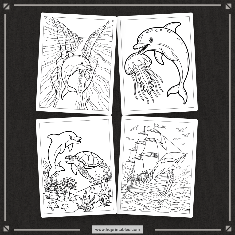 kids ocean coloring book