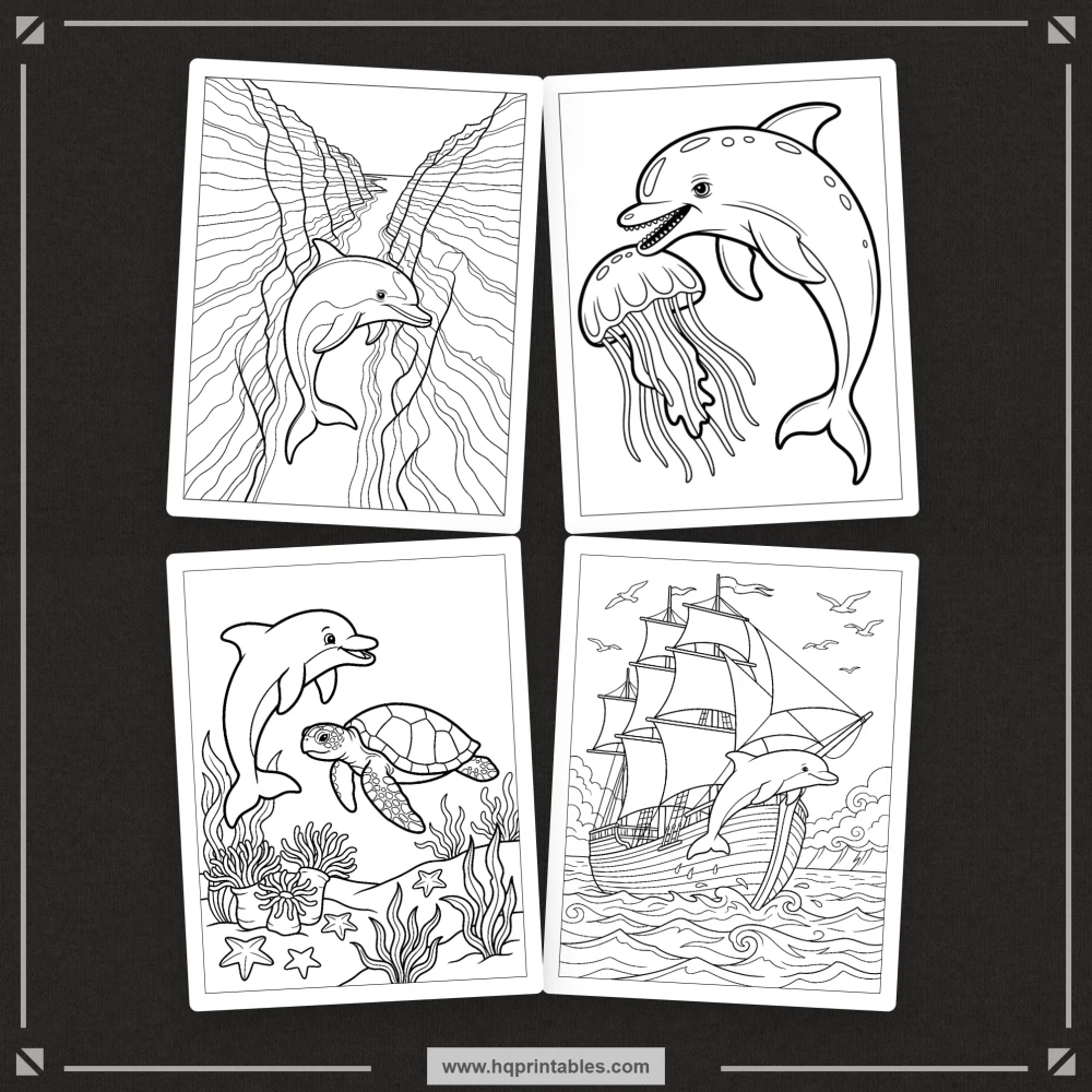 kids ocean coloring book