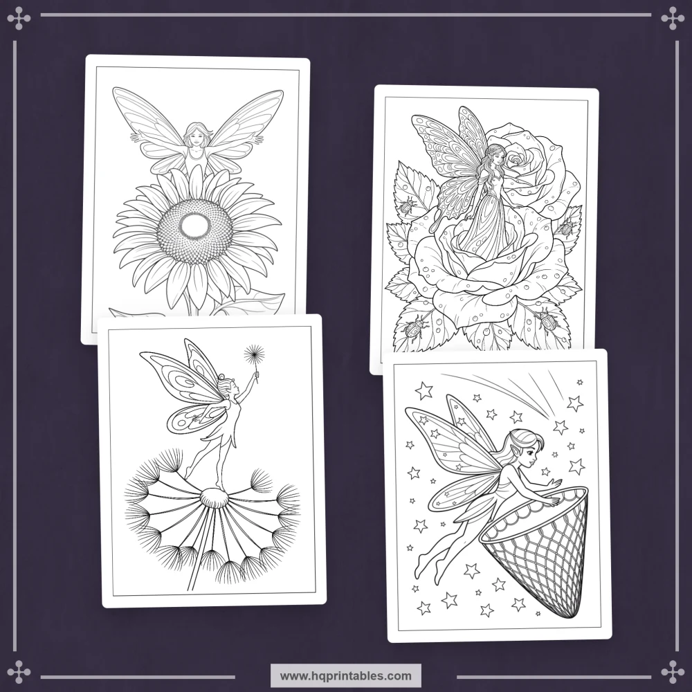 kids fairy tale coloring book