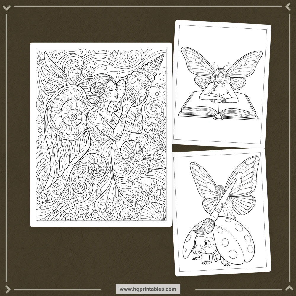 kids fairy tale coloring book