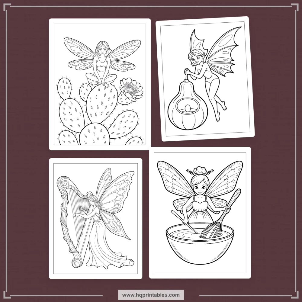 kids fairy tale coloring book