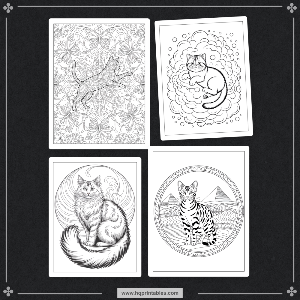 intricate cat designs