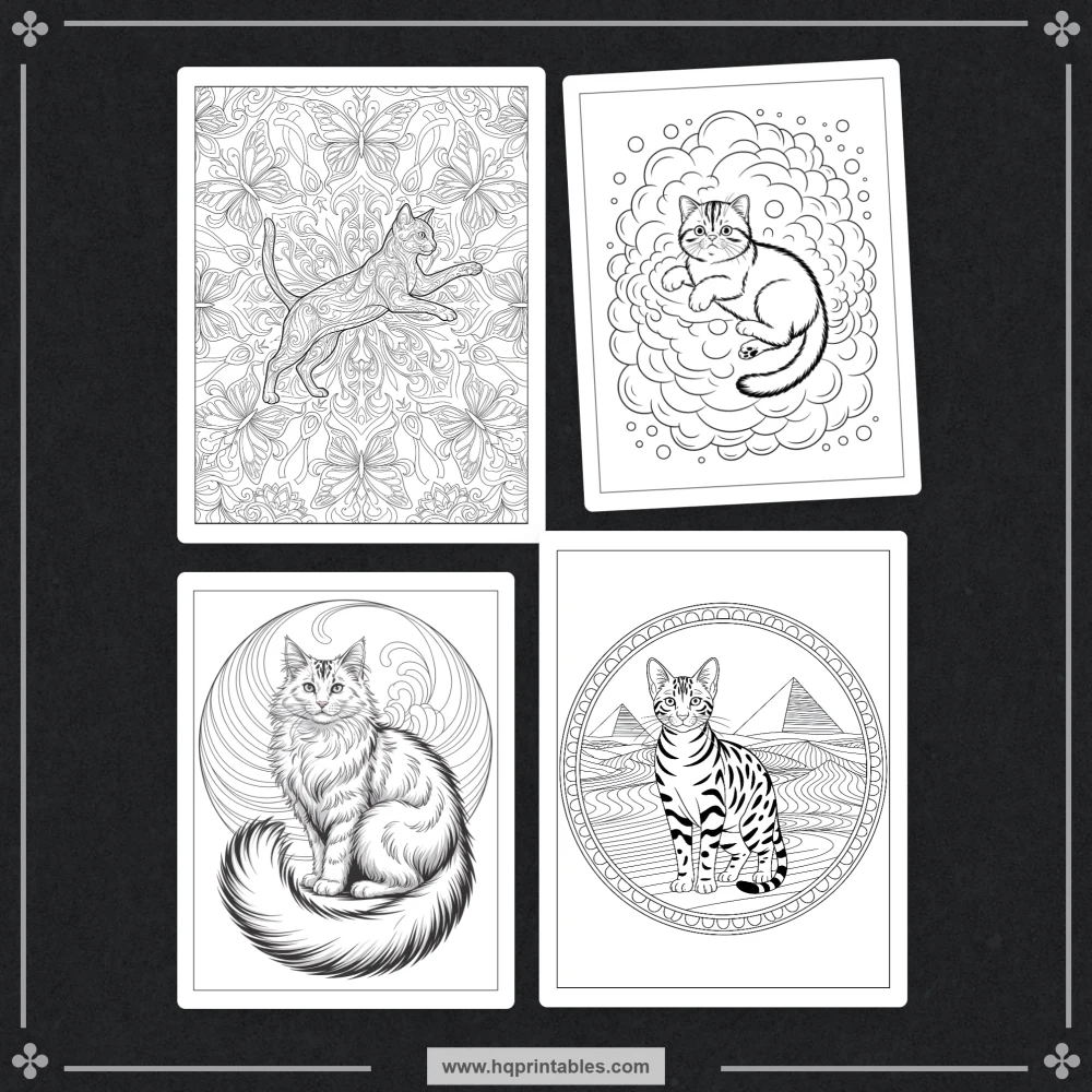 intricate cat designs