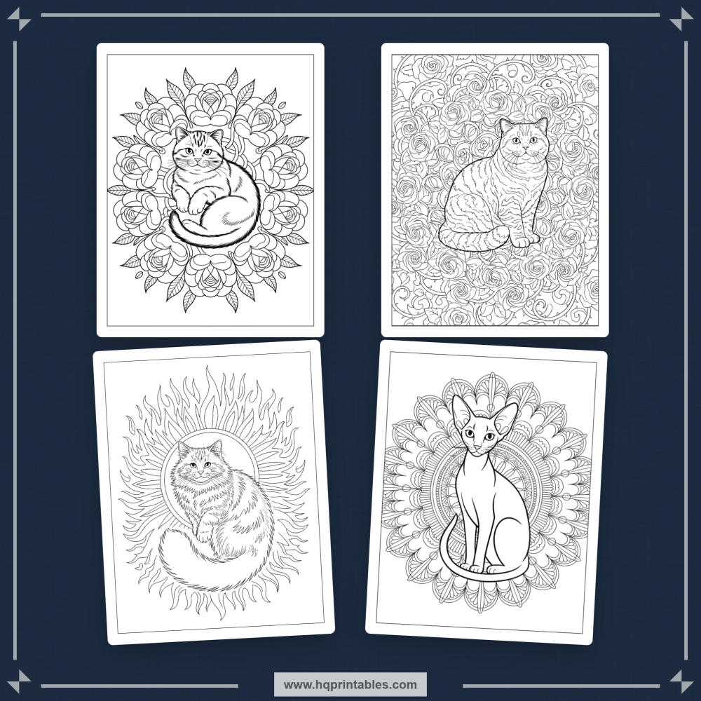 intricate cat designs