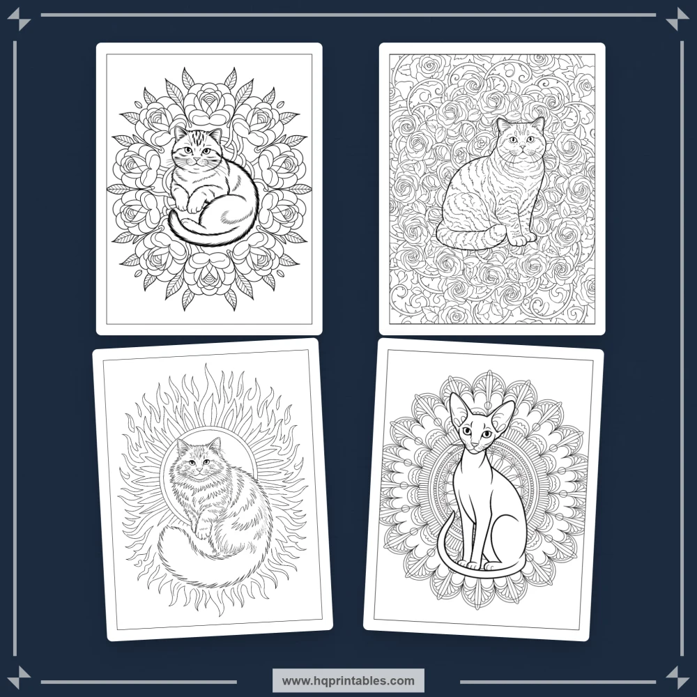 intricate cat designs