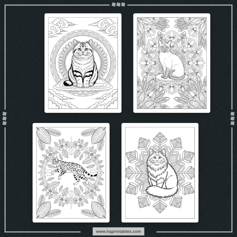 intricate cat designs