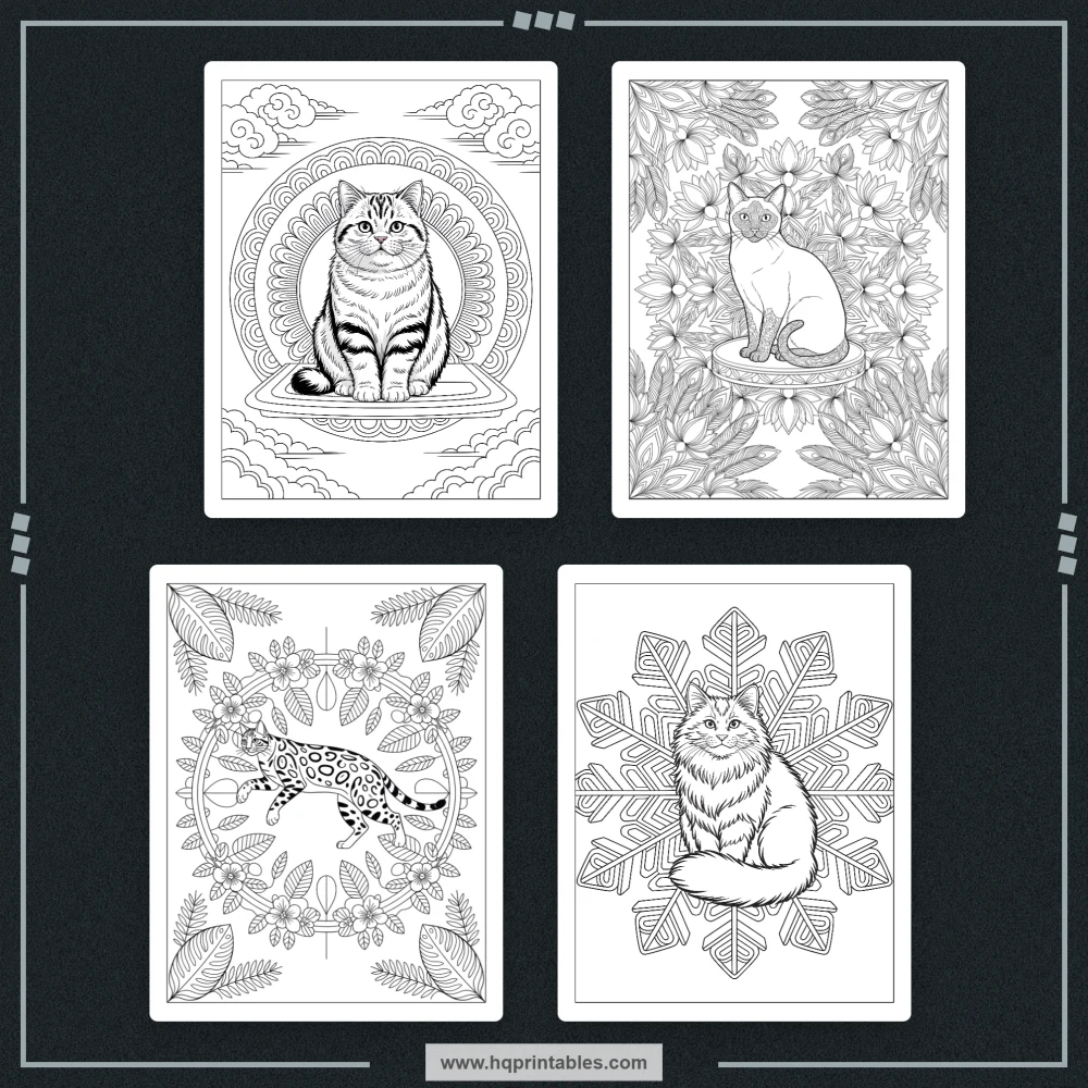 intricate cat designs