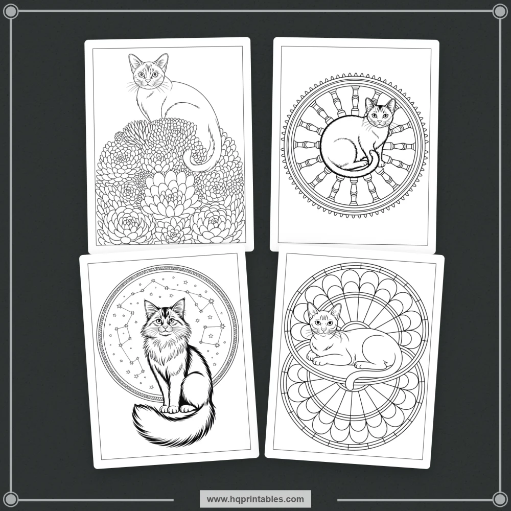 intricate cat designs