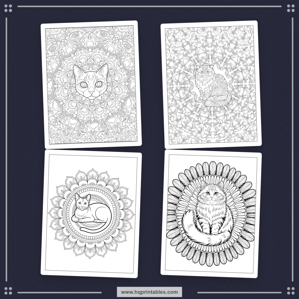 intricate cat designs