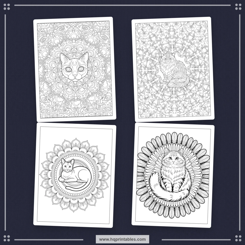 intricate cat designs