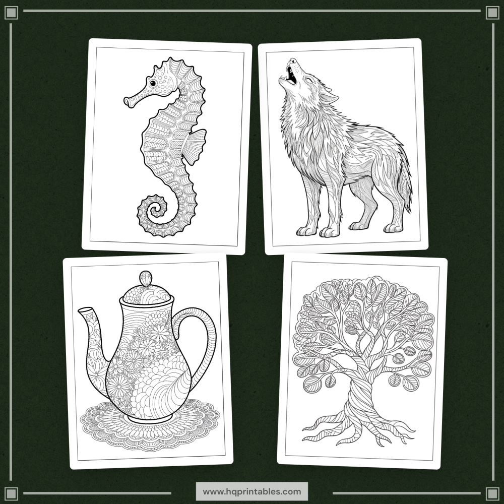 adult relaxation coloring book