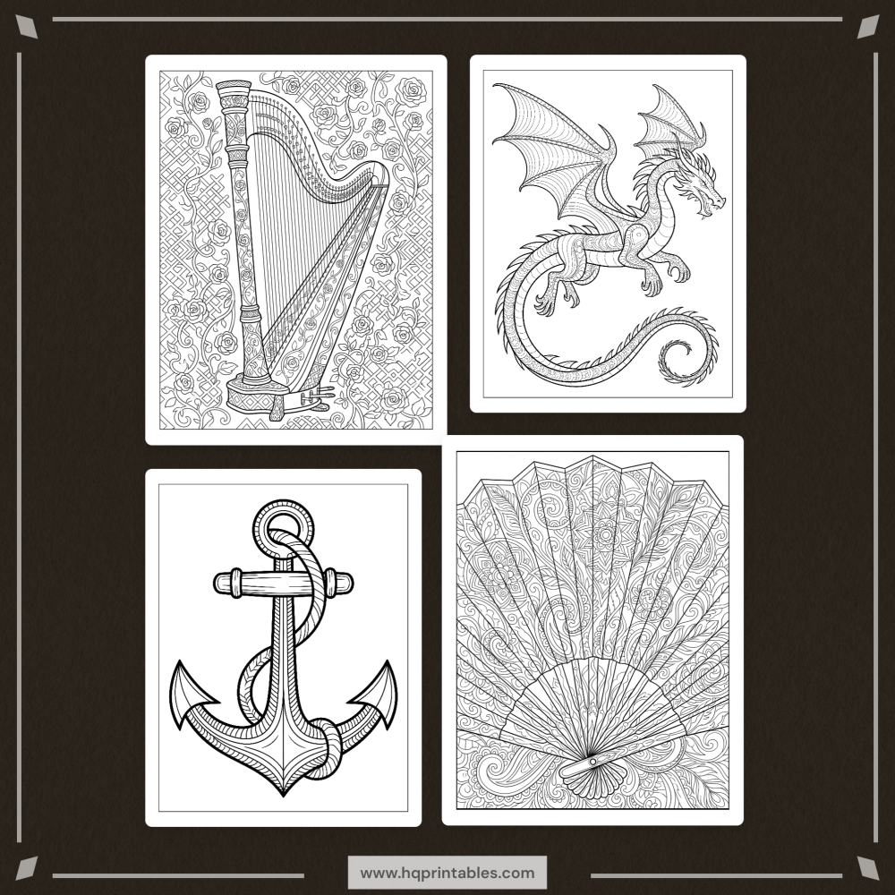 adult relaxation coloring book