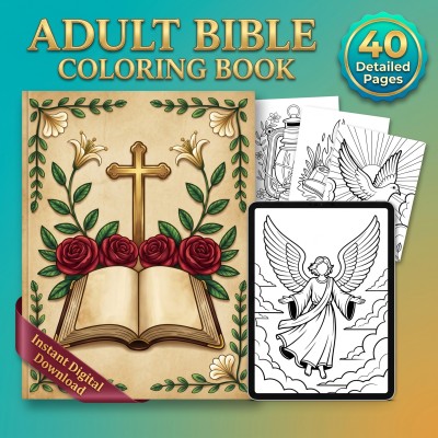 Adult Bible Verse Coloring Book – Scripture Pages Christian Faith Printable Coloring Download