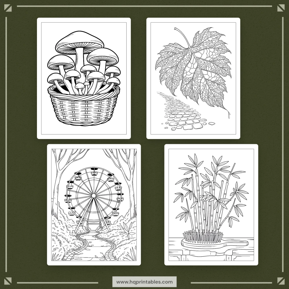 Printable digital mindfulness coloring book for adults featuring calming meditation patterns